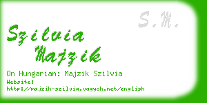 szilvia majzik business card